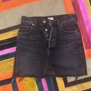 Citizens Of Humanity Charcoal Denim Skirt